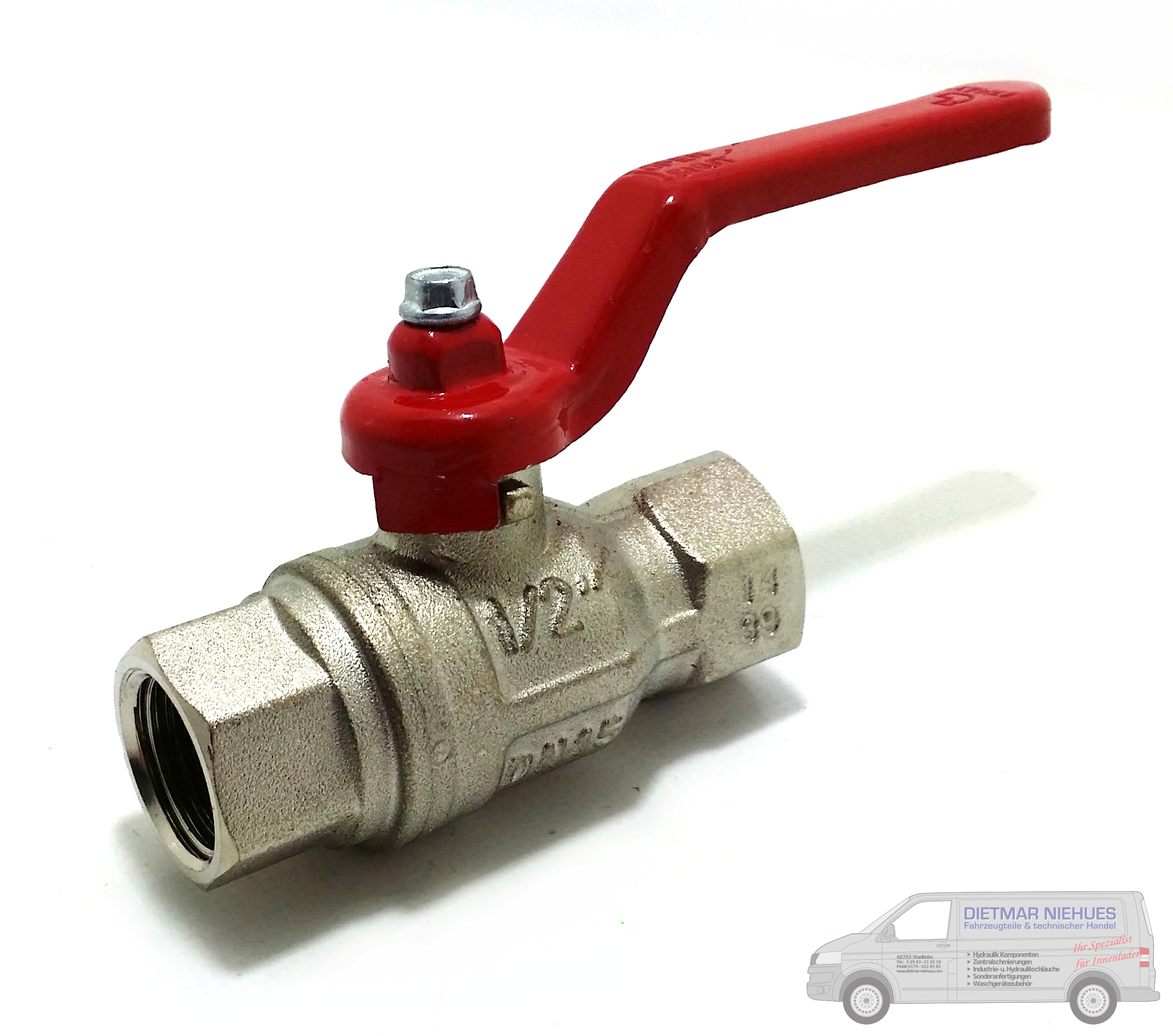 Niederdruckabsperrhahn 1/2" IG verzinkt