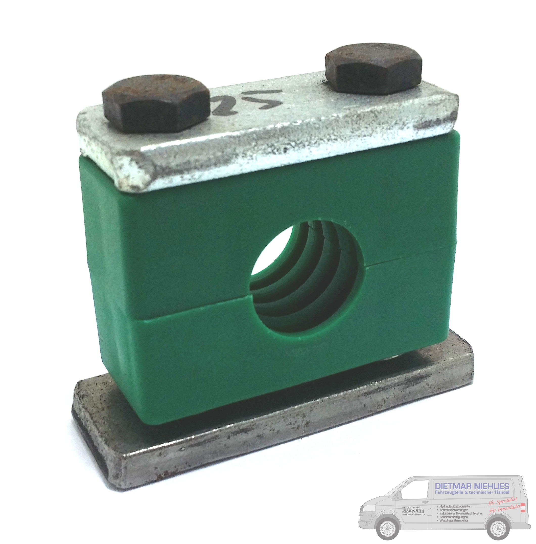 Rohrschelle 25S kpl. schwere Ausführung