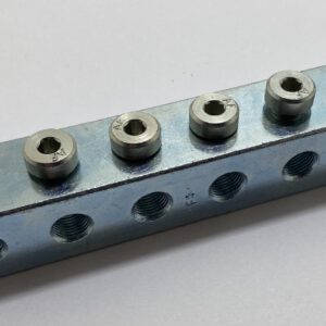 Nippelblock 6-Stellig M10x1 - 6LL gerade verzinkt