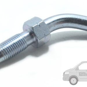 Rohrstutzen 45° gebogen 30mm 6Ll Schmierleitung