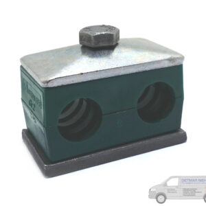 Rohrschelle 25mm doppelt komplett. Deckpl..