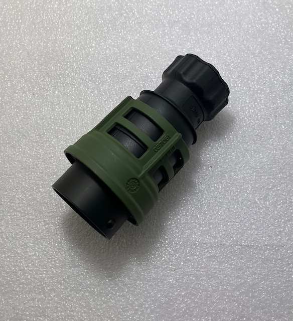 Stecker 2 Polig NATO m. Schraubring 2