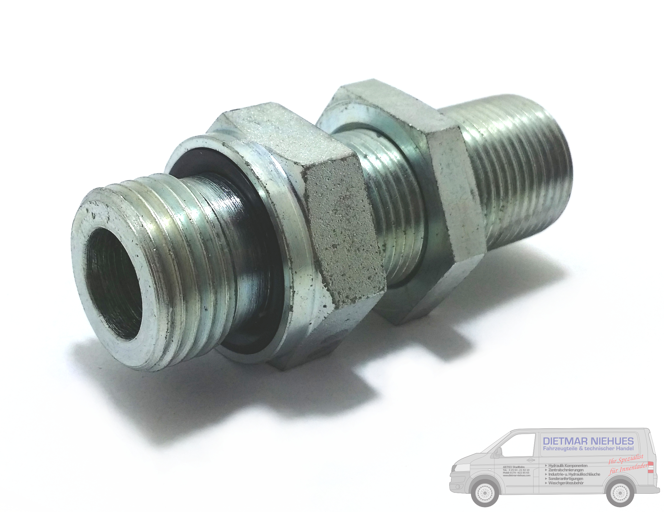 Schottadapter 12S-G 3/8" BSP ED Stahl verzinkt