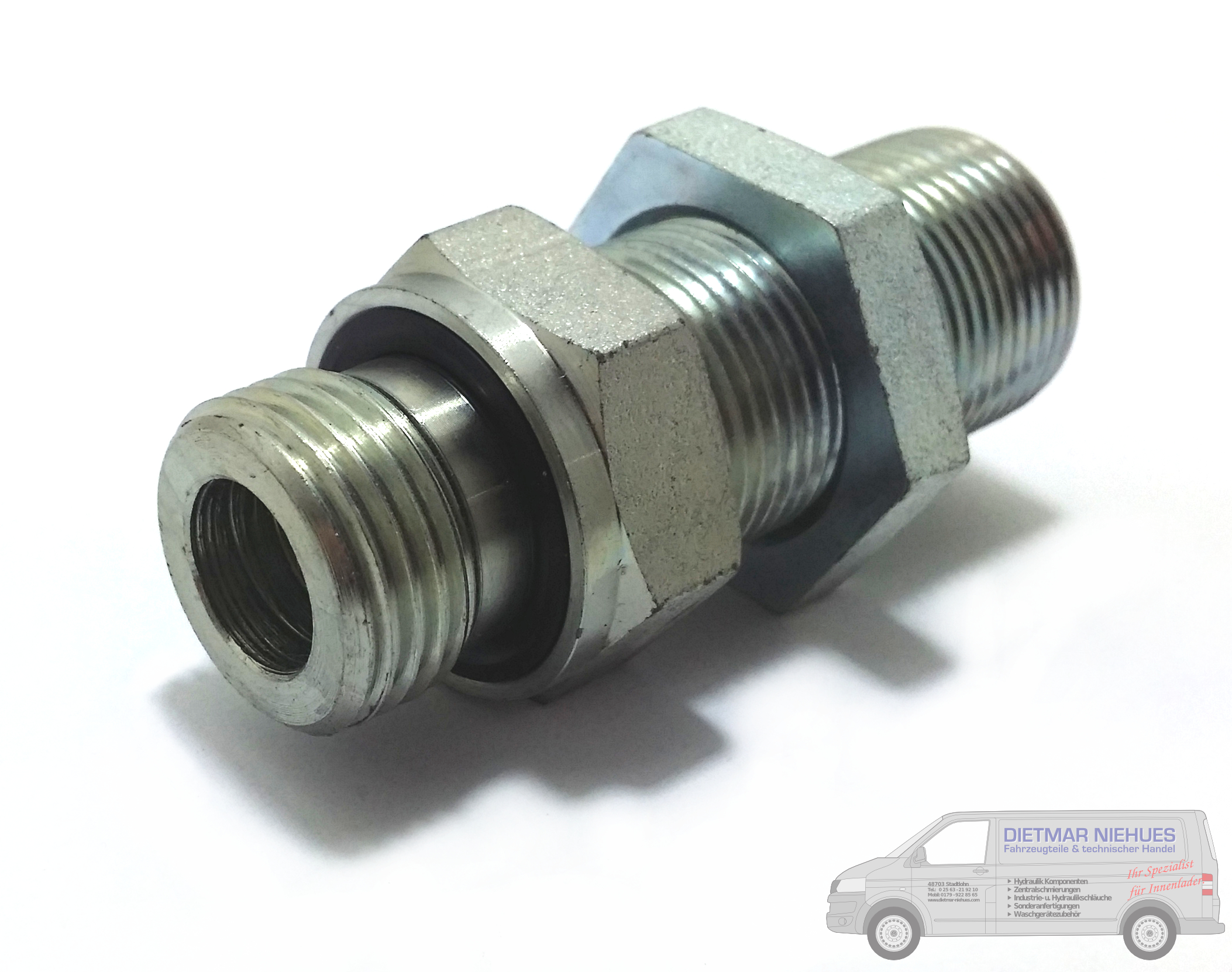 Schottadapter 12S-G 1/2" BSP ED Stahl verzinkt