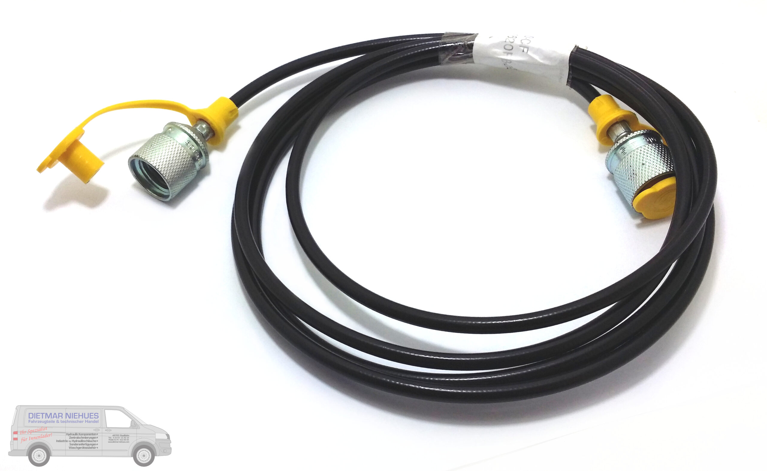 Meßschlauch DN2x 3200mm lg 1xManometer-Anschluss