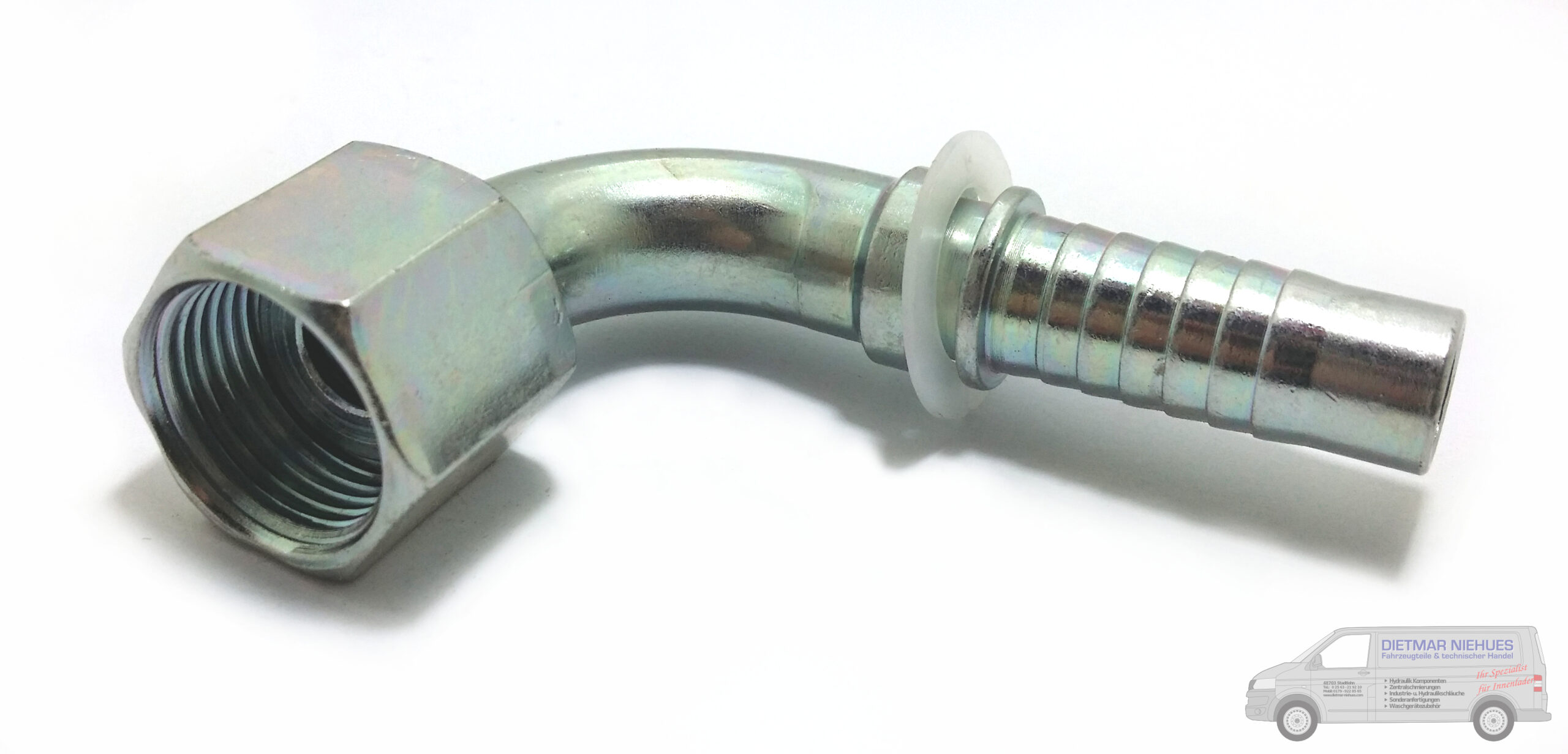 Pressnippel DN32 ORFS-90 1-11/16" SW50 ECO 90°