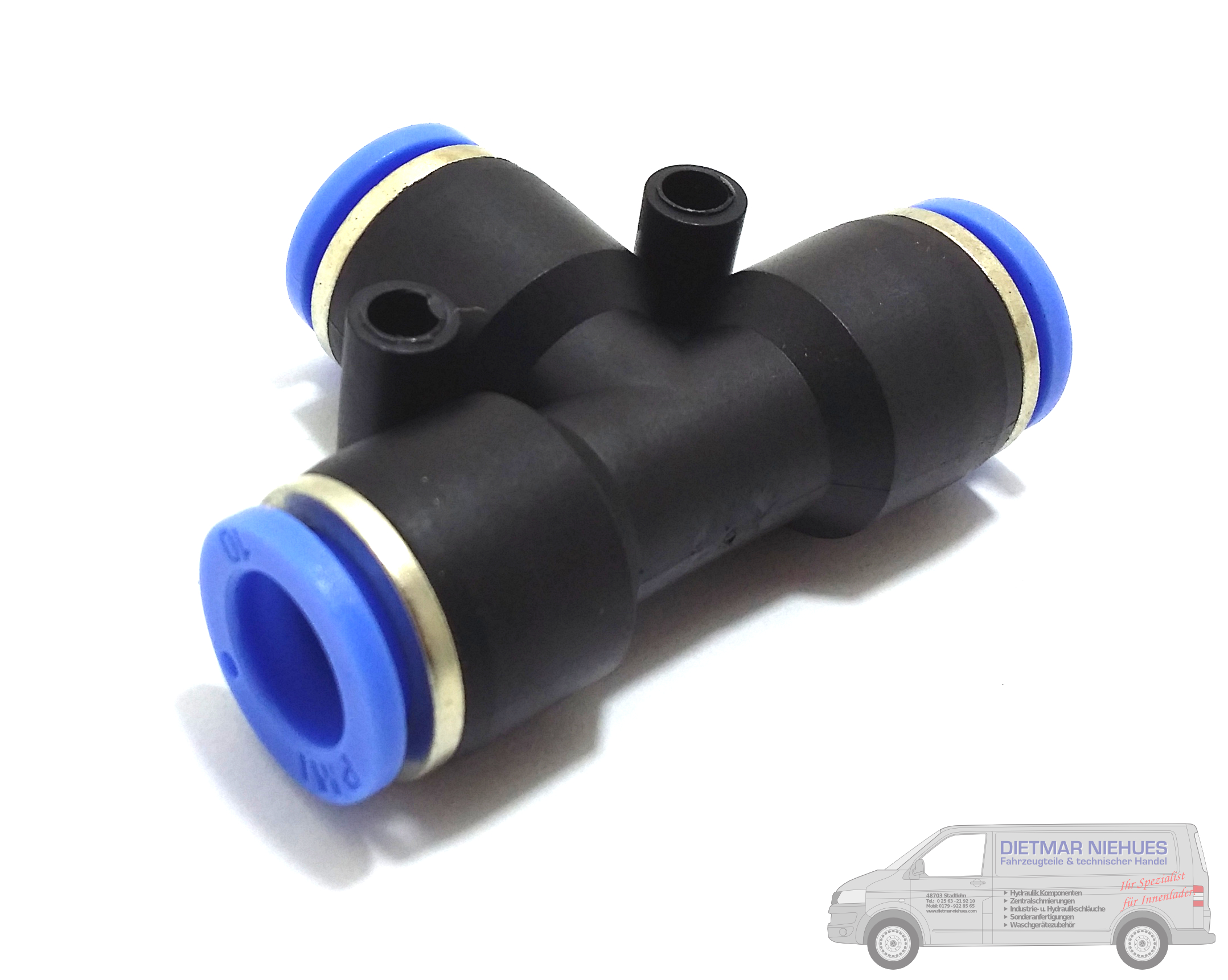 T-Steckanschluss 10 mm alle Seiten IQS-Standard