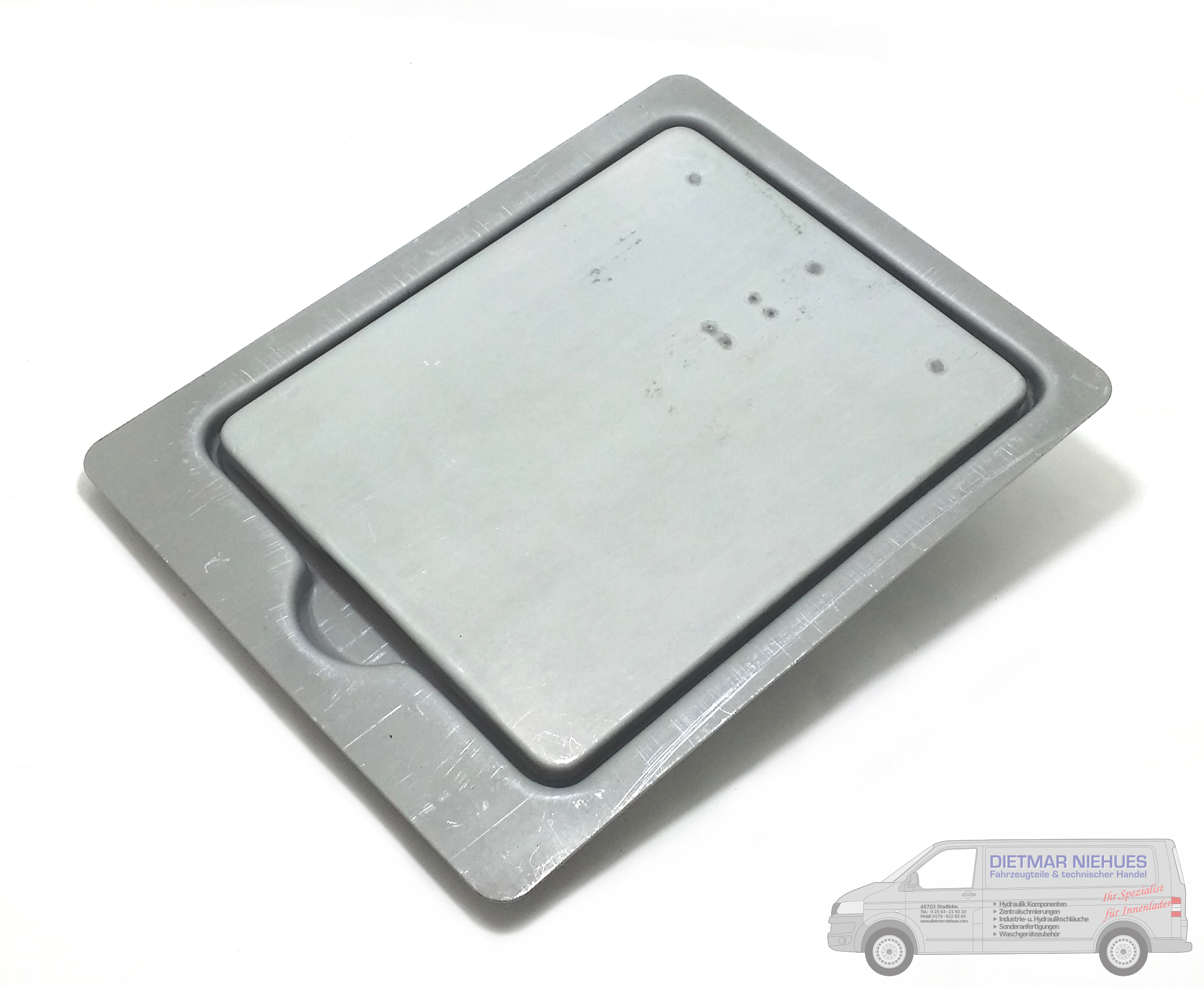 Bedienfeld Deckel Alu Innenlader 245x190 mm verzi