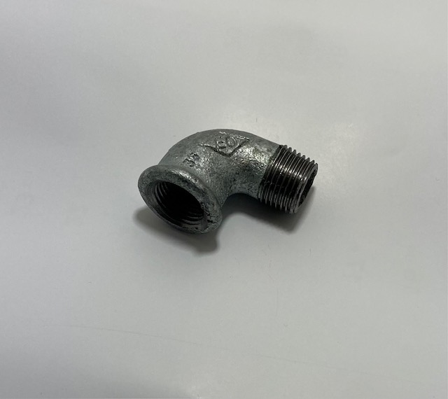 Winkelverschraubung 90° 3/8" BSP IG-AG. 25 bar