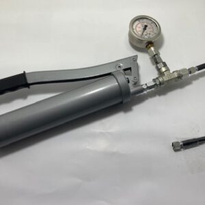 Einhandhebelfettpresse m.Manometer 400g Kartusche