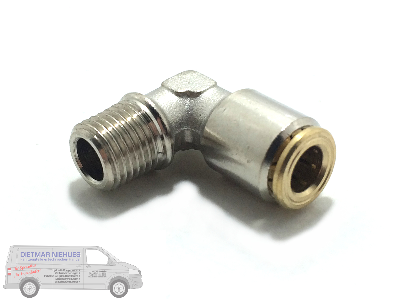 WE06LL-1/8" BSP keg Steckverschraubung 90°