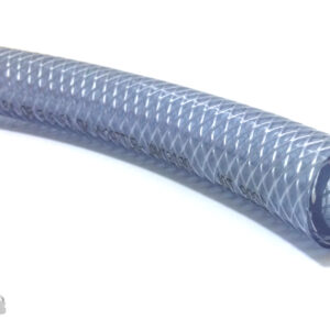 PVC-Gewebeschlauch.15A x 9 I mm (3/8"). trans-