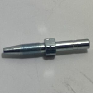 Rohrstutzen gerade mit Nut 6x20mm.Stahl verzinkt