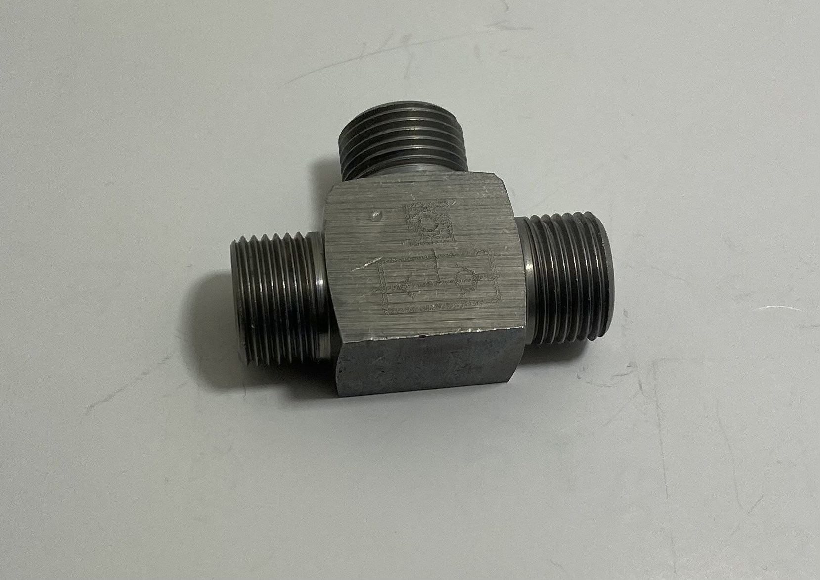 Wechsel-T-Ventil 10S. Stahl.verzinkt